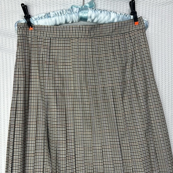 NWT Tricot Chic Houndstooth Pleated Skirt - Picture 6 of 14